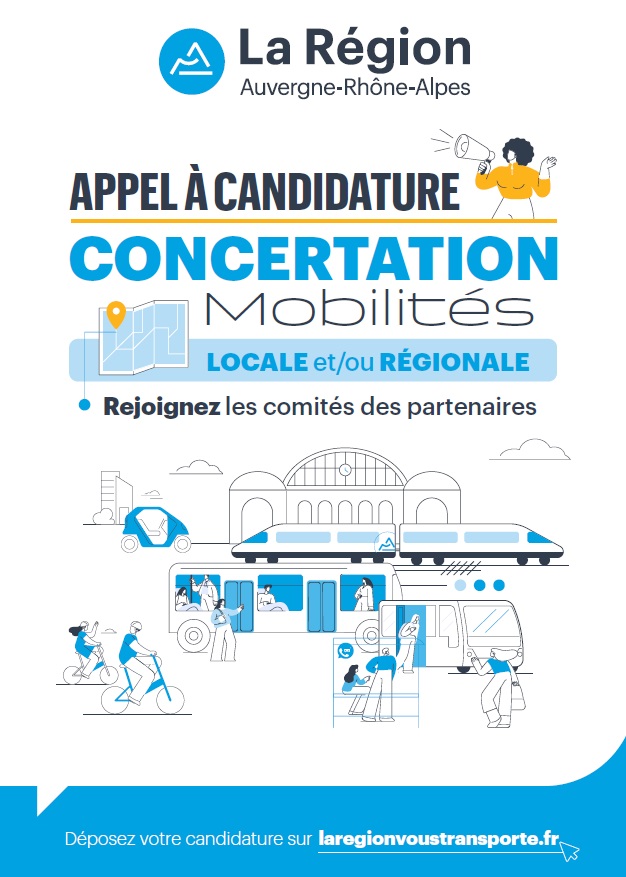 la Région, candidature, appel, concertation, mobilité, locale, régionale, comité, partenaire